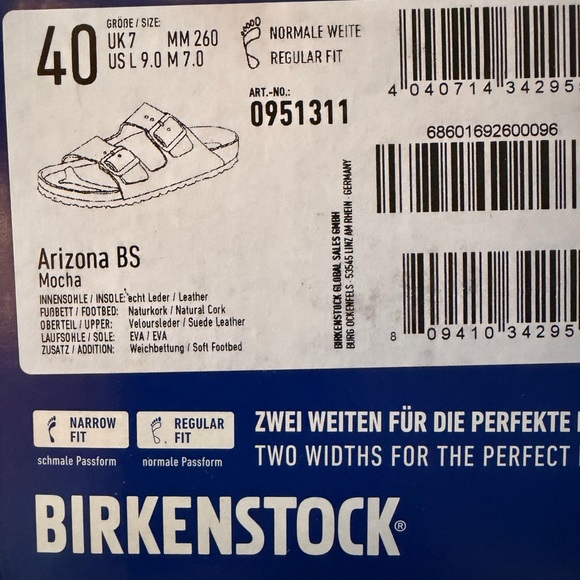 New Birkenstock Arizona Soft Footbed Suede Mocha